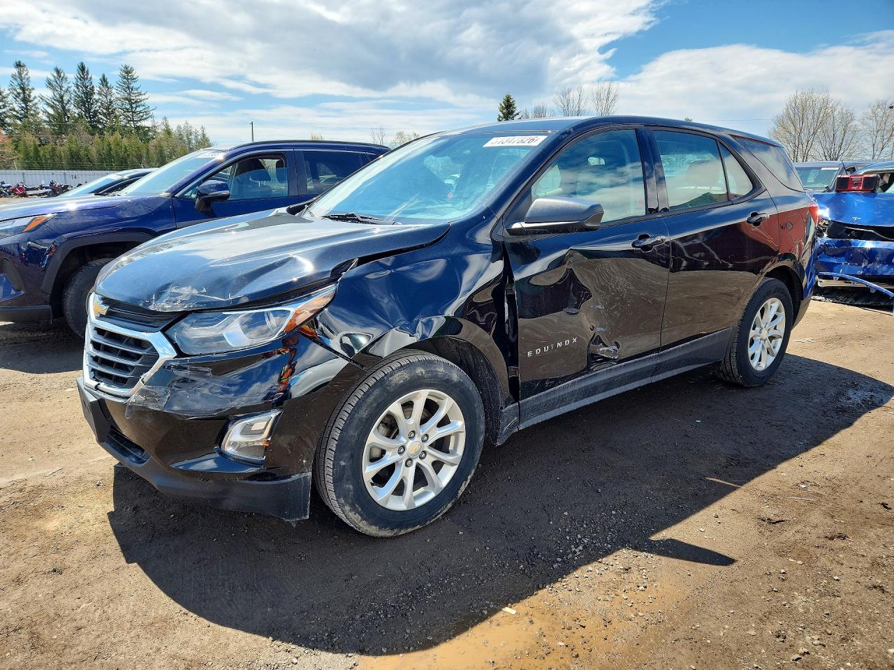 2018 Chevrolet Equinox LS, VIN 2GNAXHEV0J6176243 — Front end