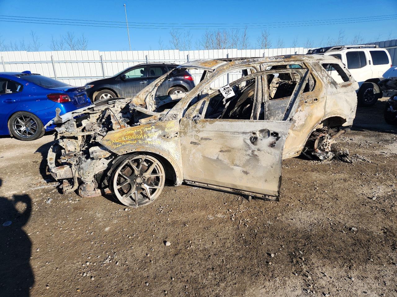 2016 Land Rover Discovery Sport HSE, VIN SALCR2BG1GH595003 — Burn