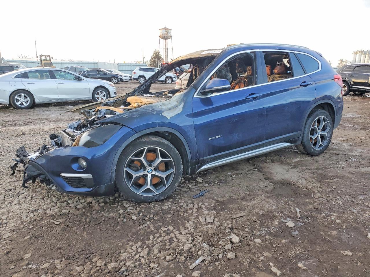 2018 BMW X1 xDrive28i, VIN WBXHT3C34J5F88772 — Burn