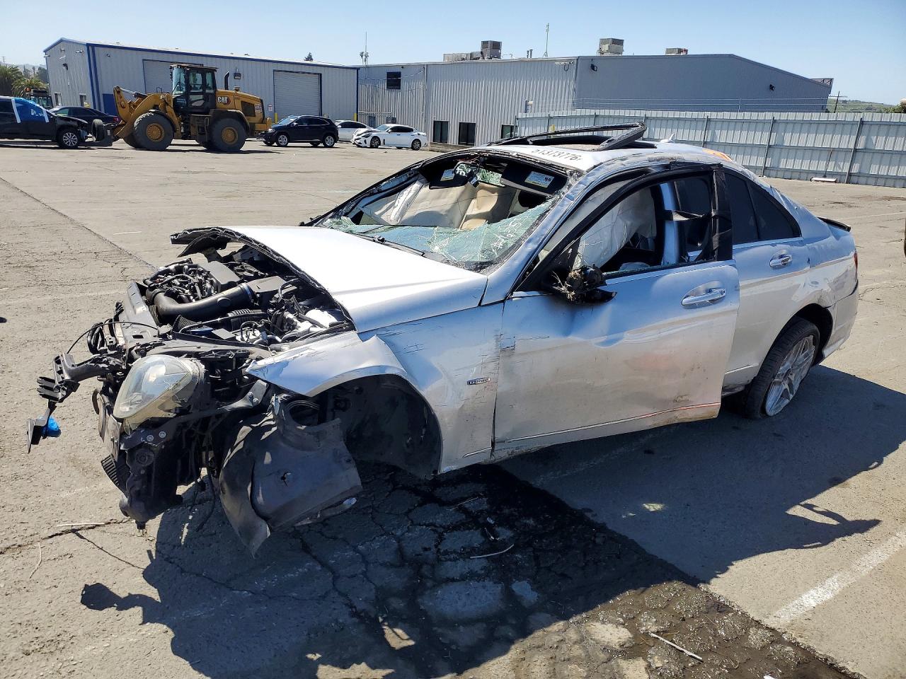 2012 Mercedes-Benz C 250 Sport, VIN WDDGF4HB0CR212235 — Rollover