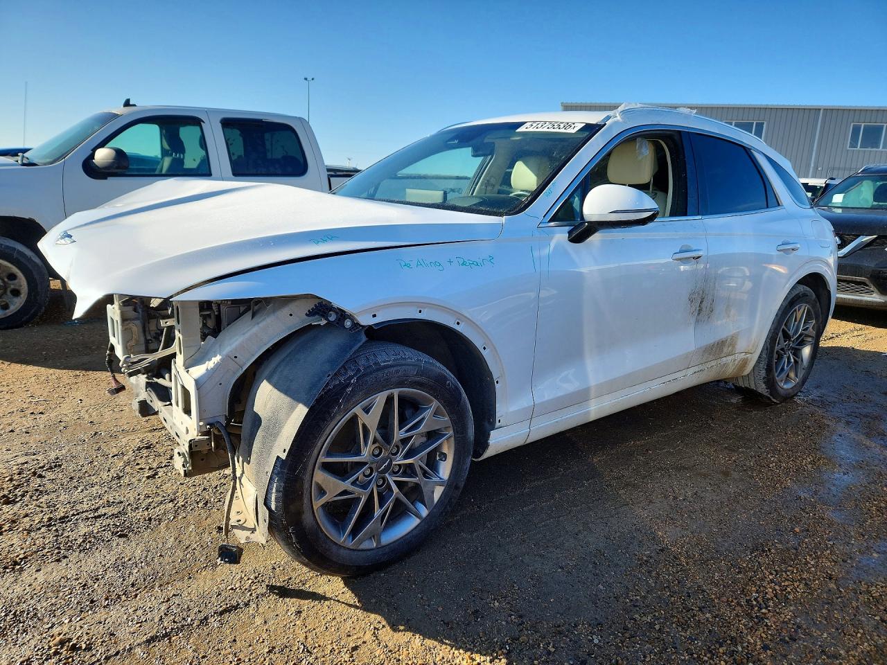 2023 Genesis GV70 2.5T, VIN KMUMADTB0PU107598 — Front end