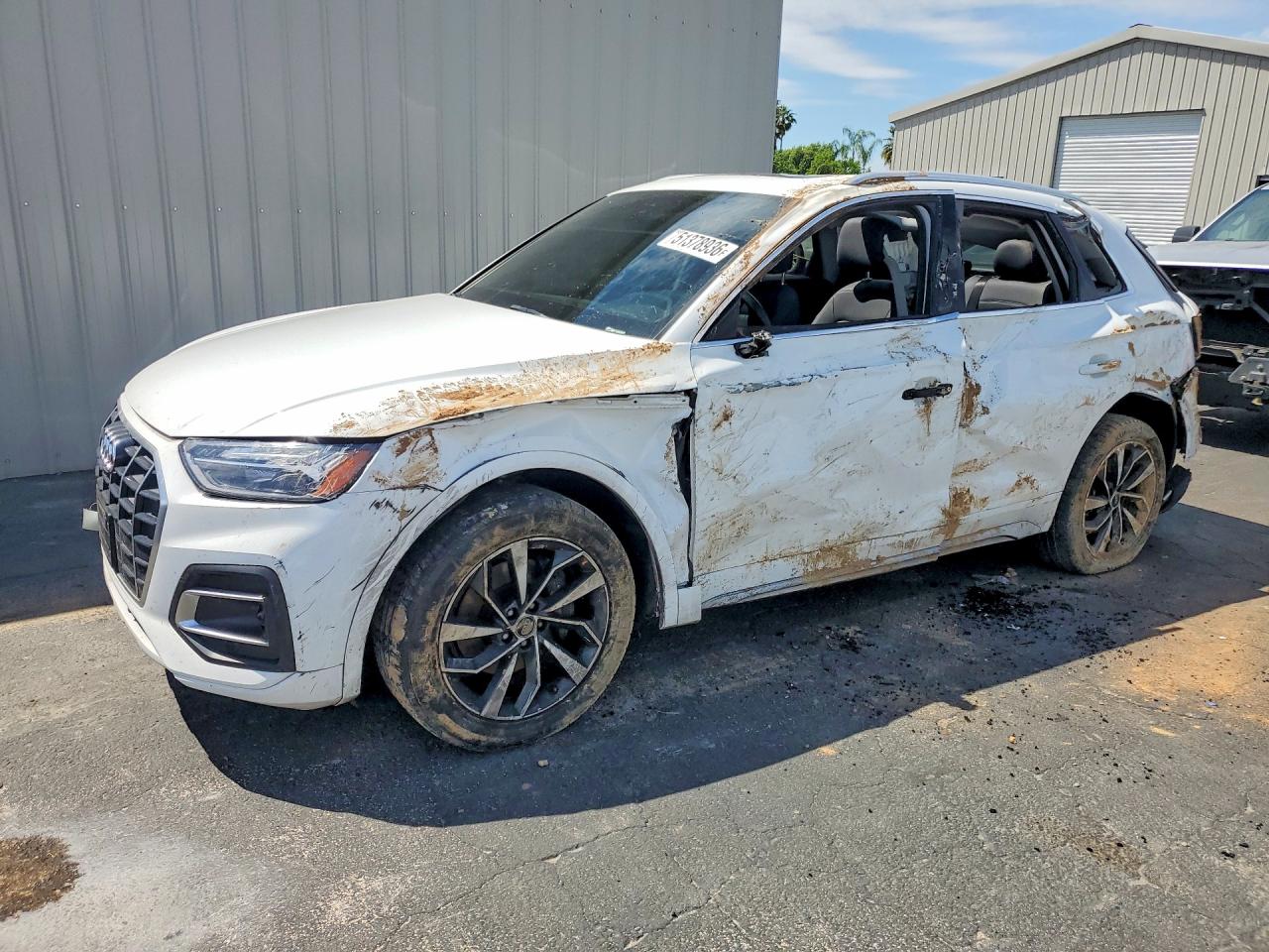 2021 Audi Q5 Premium Plus, VIN WA1BAAFY2M2104356 — Vandalism