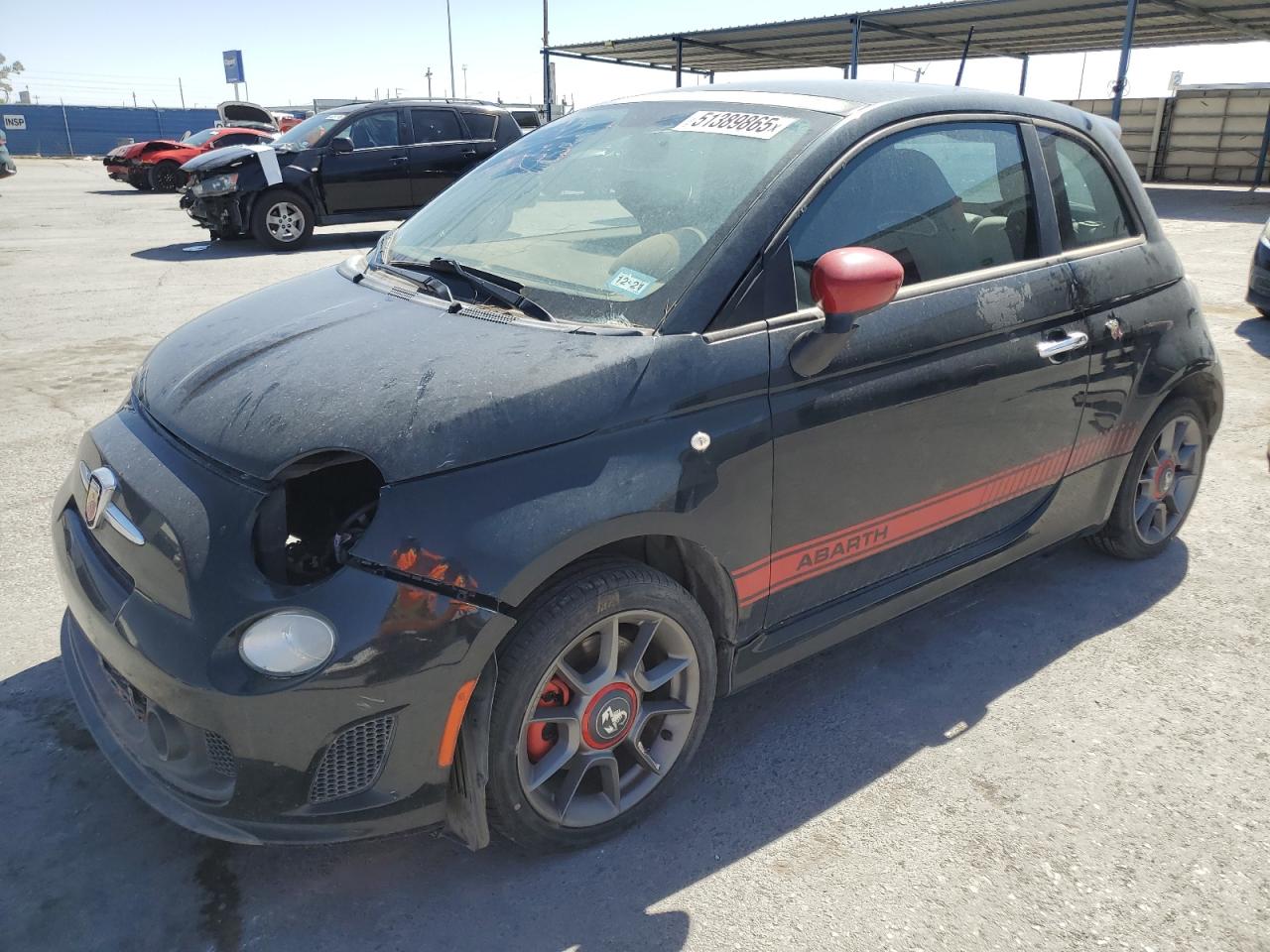 2013 FIAT 500 Abarth, VIN 3C3CFFFH9DT539709 — Разукомплектован