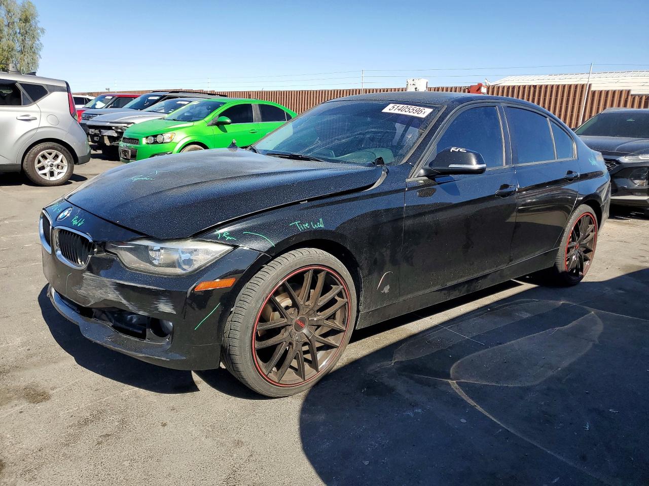 2015 BMW 3 Series 320i xDrive, VIN WBA3C3G55FNT53625 — Rear end
