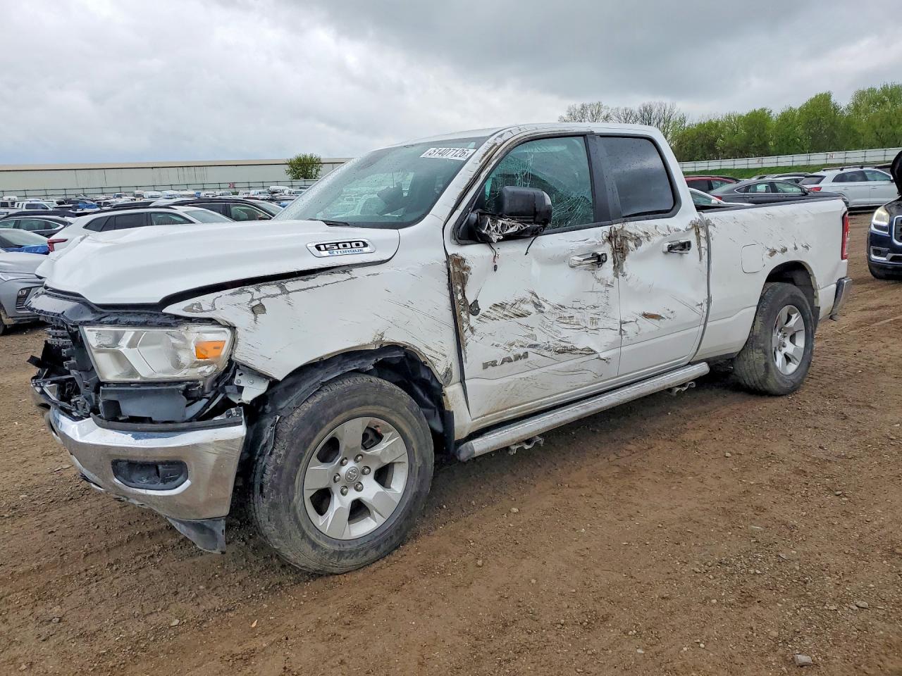 2021 Ram 1500 Big Horn, VIN 1C6RRFBG3MN785446 — Rollover