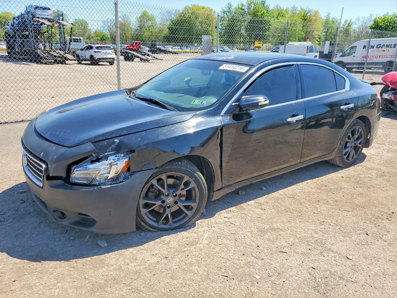 2012 Nissan Maxima S, VIN 1N4AA5AP1CC822373 — Перед