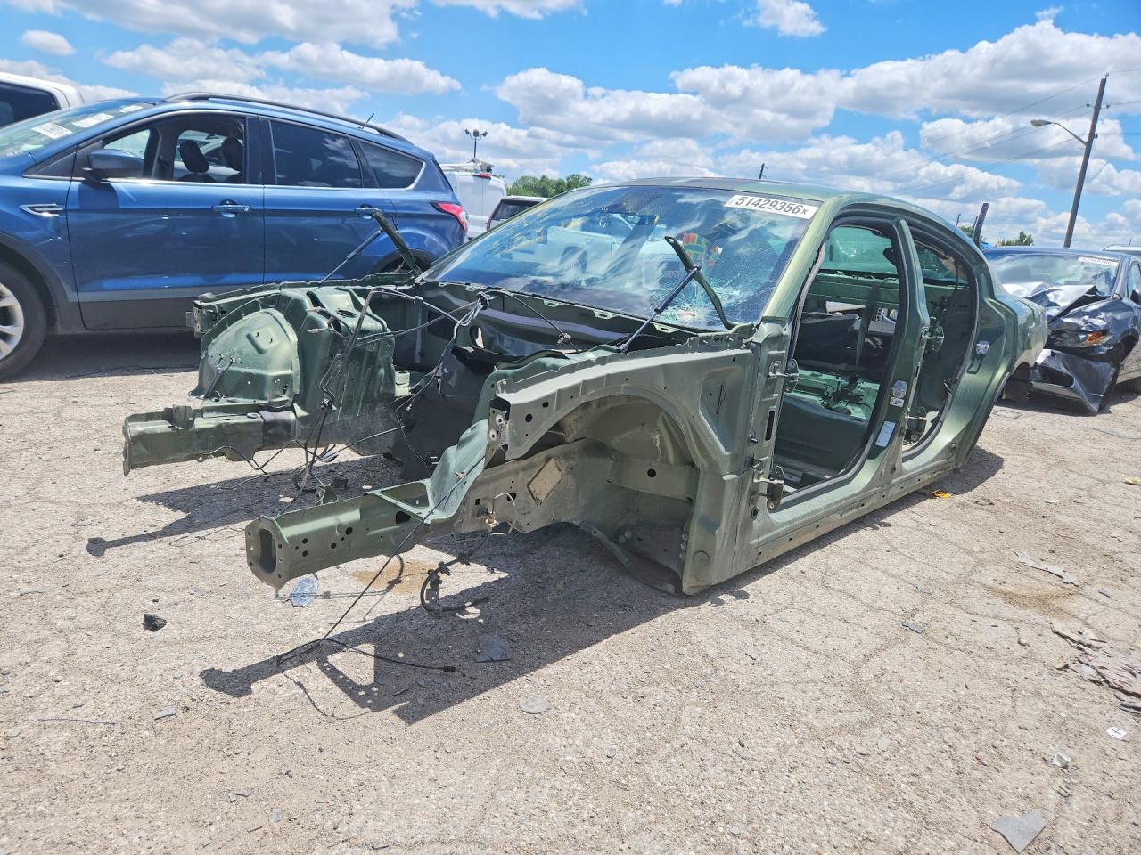 2022 Dodge Charger Scat Pack, VIN 2C3CDXGJ9NH225548 — Stripped