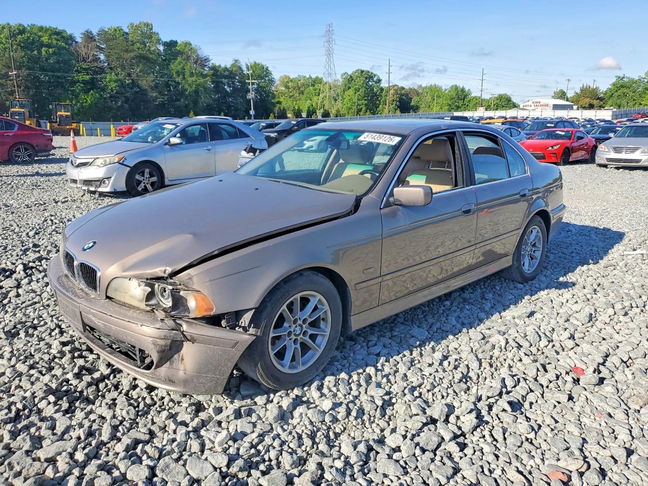 2003 BMW 5 Series 525i, VIN WBADT43453G027153 — Front end