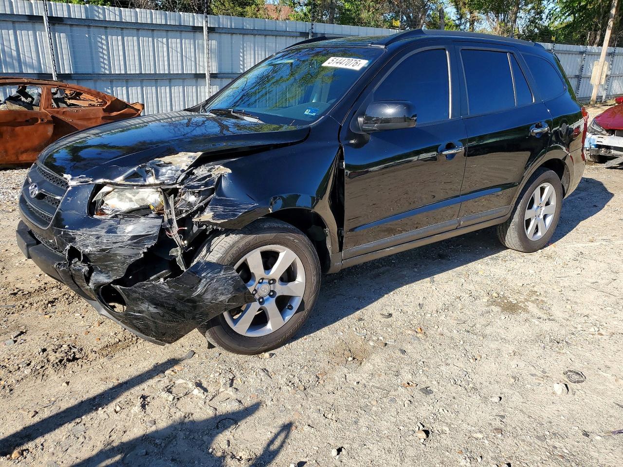 2008 Hyundai Santa Fe SE, VIN 5NMSH73E68H224404 — Перед