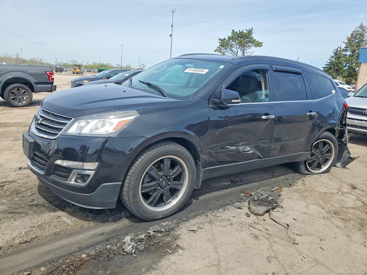 2017 Chevrolet Traverse LT, VIN 1GNKRGKD1HJ146329 — Rear end