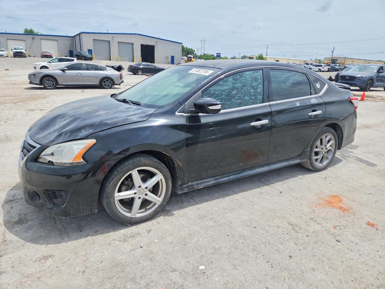 2015 Nissan Sentra SV, VIN 3N1AB7AP6FY278843 — Rear end