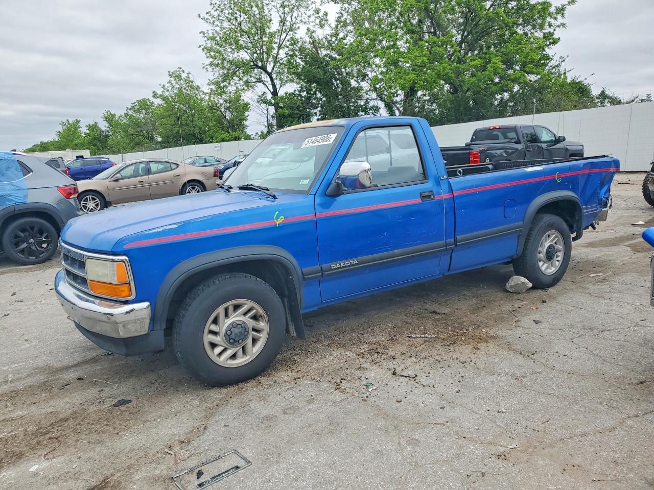 1992 Dodge Dakota S, VIN 1B7GL26X0NS569738 — Бок