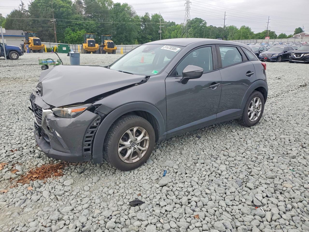 2019 Mazda CX-3 Sport, VIN JM1DKFB70K0407635 — Front end