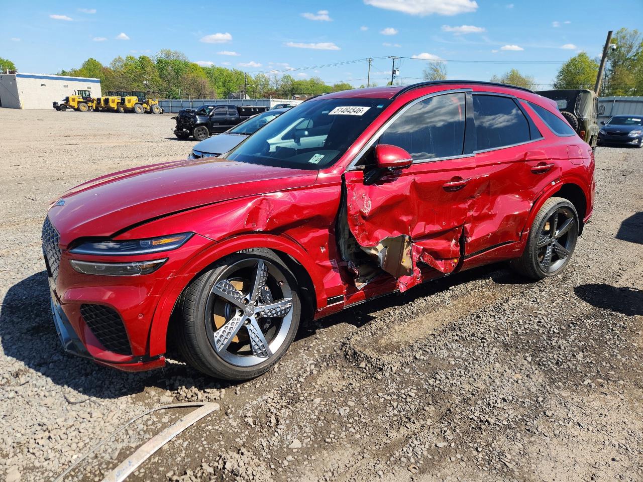 2023 Genesis GV70 2.5T, VIN KMUMADTB7PU080237 — Side