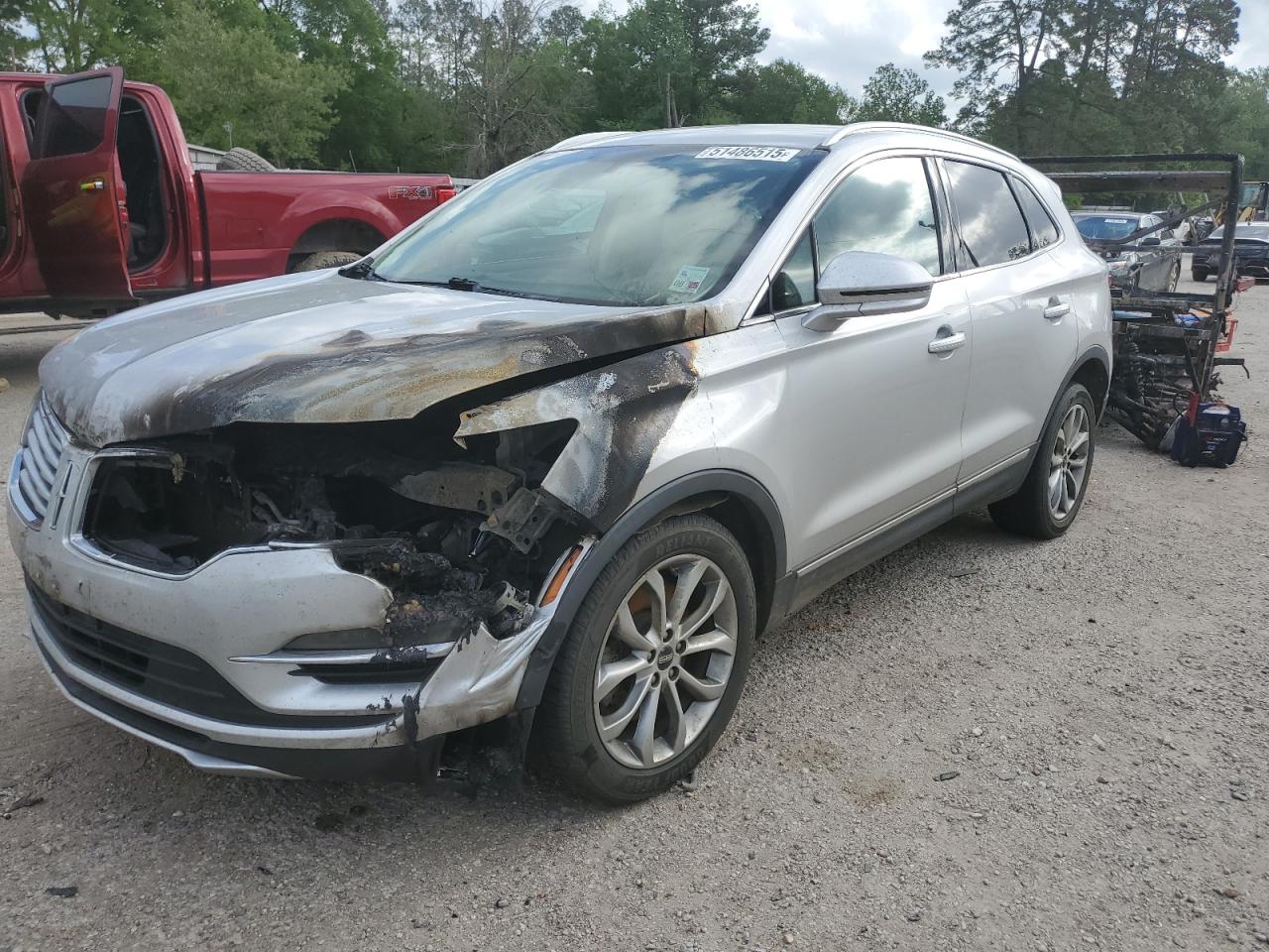 2016 Lincoln MKC Select, VIN 5LMCJ2C98GUJ24223 — Engine fire