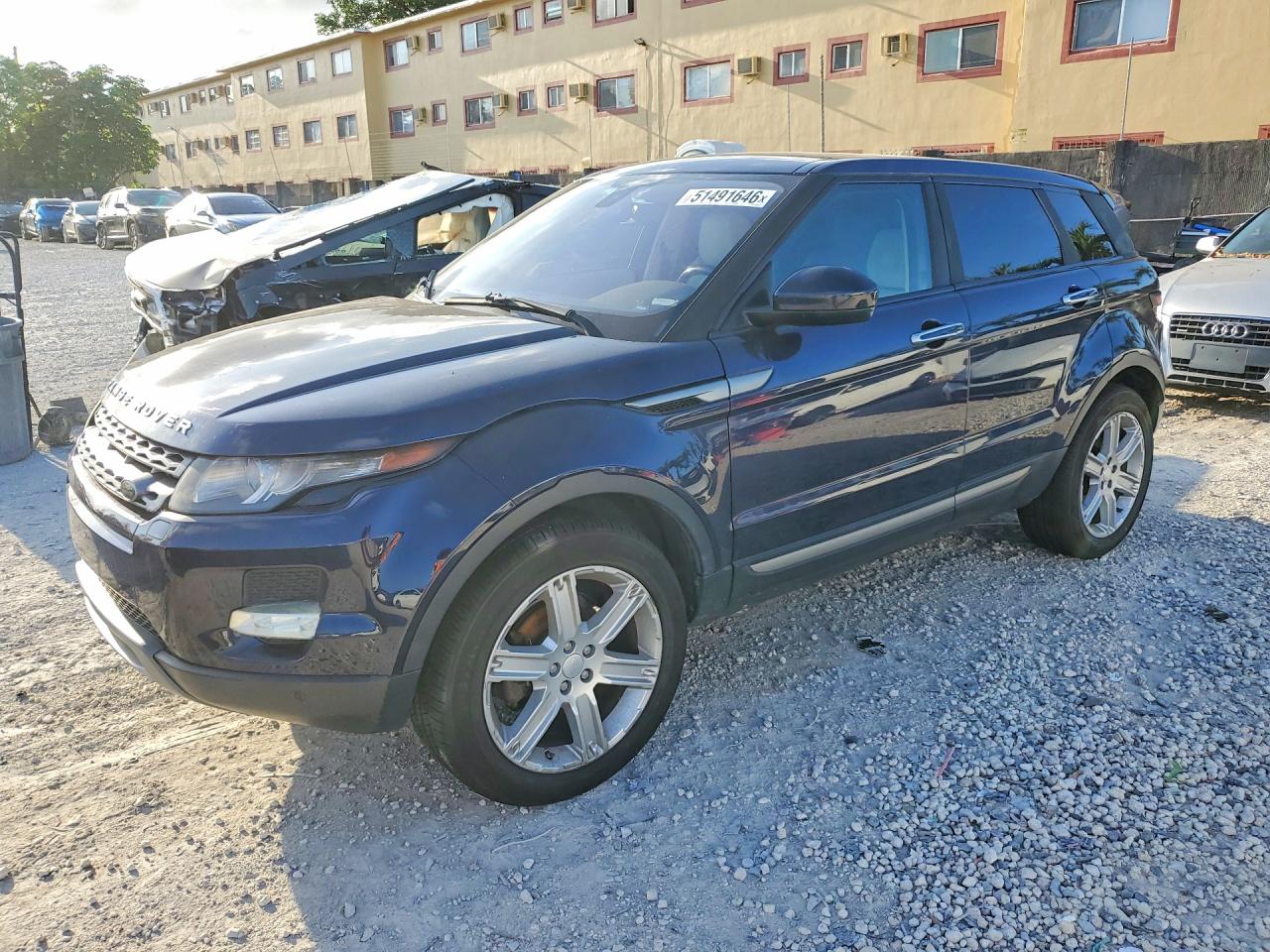 2014 Land Rover Range Rover Evoque Pure Plus, VIN SALVP2BG0EH933552 — Engine fire