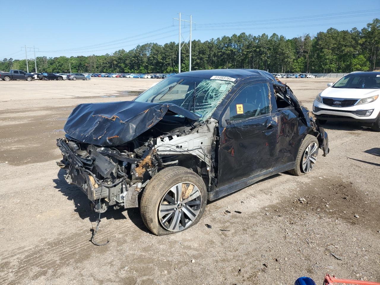 2022 Mitsubishi Outlander ES, VIN JA4APUAU4NU002627 — Frame damage
