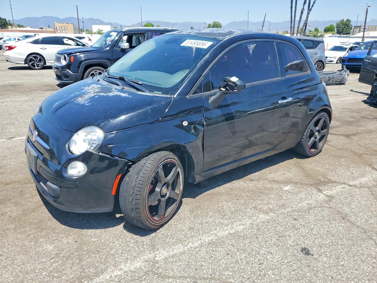 2014 FIAT 500 Pop, VIN 3C3CFFAR9ET291950 — Front end