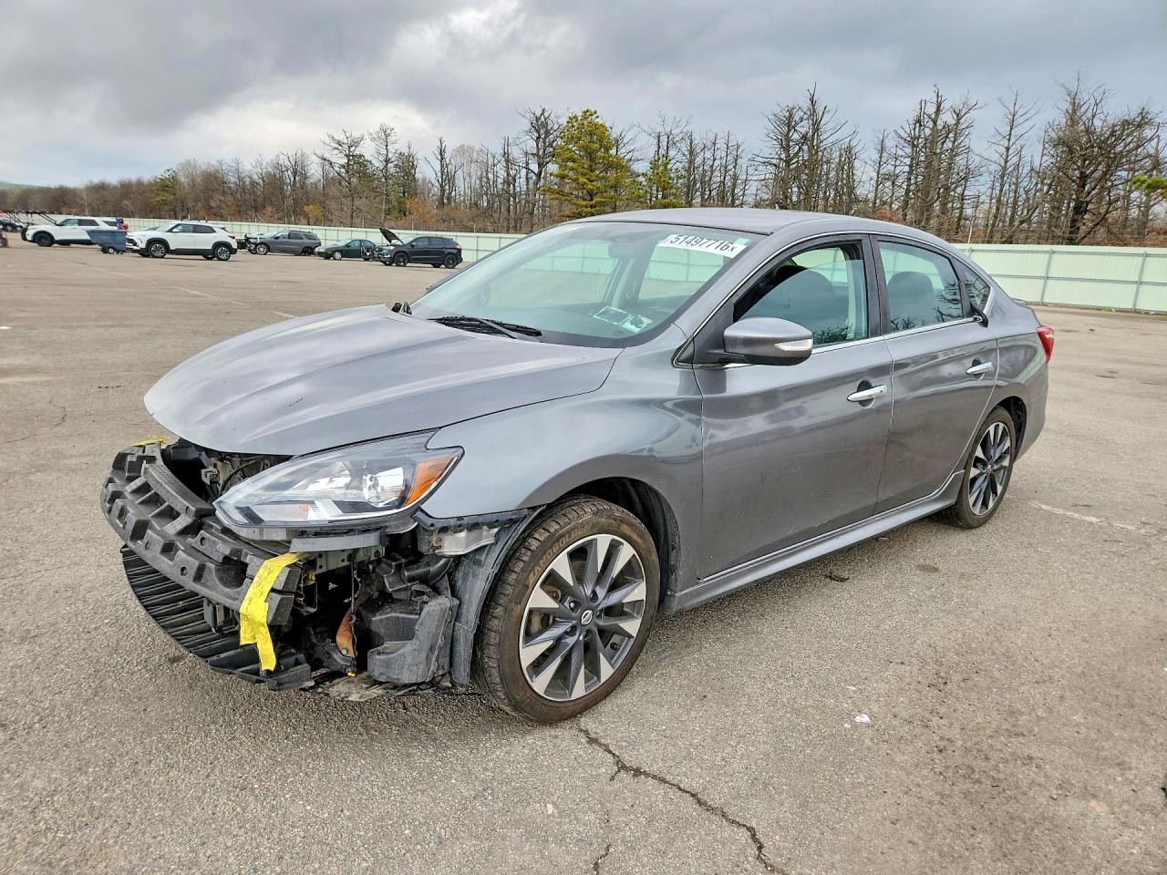 2019 Nissan Sentra SV, VIN 3N1AB7AP0KY347424 — Front end