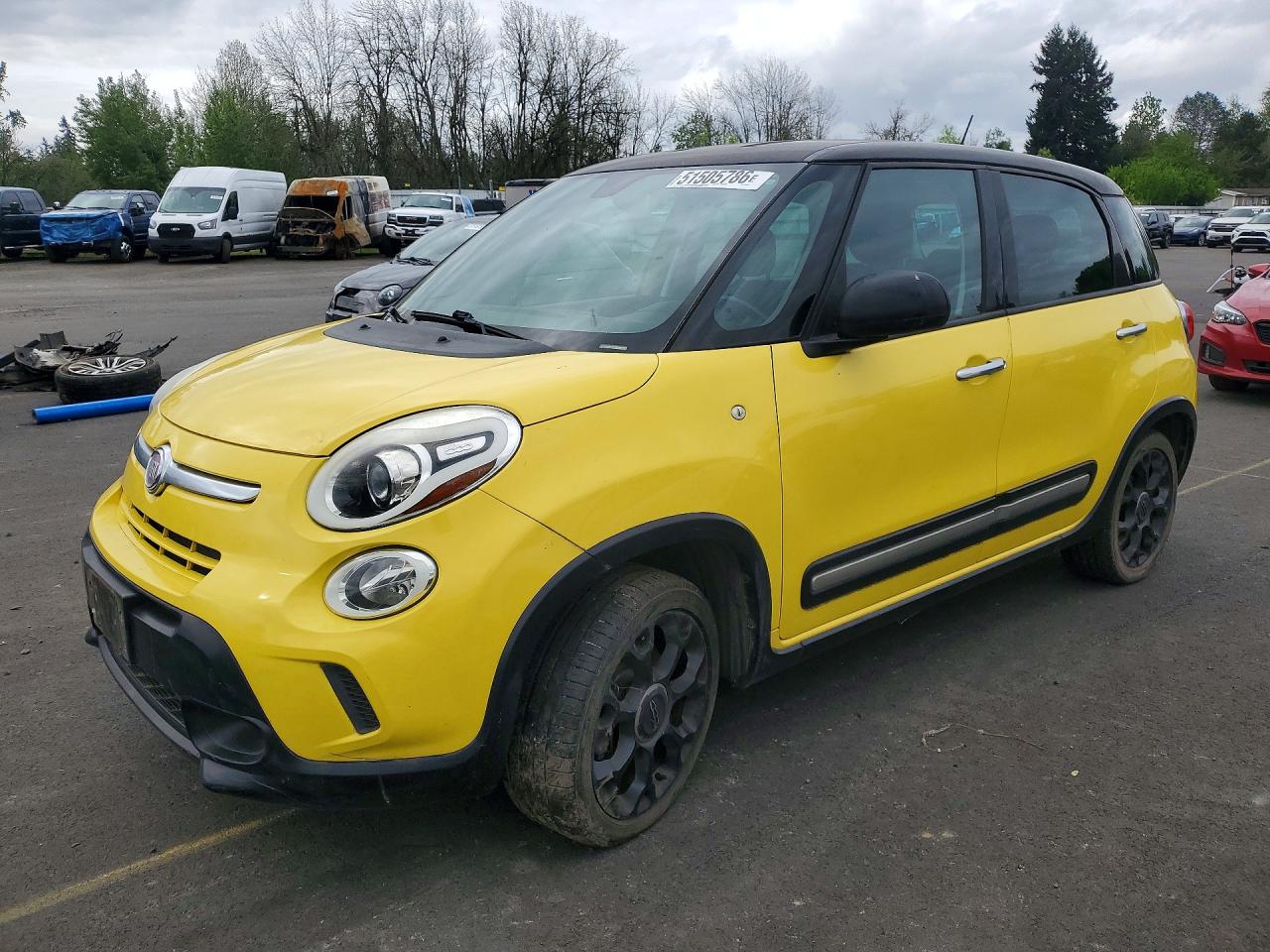 2015 FIAT 500L Urbana Trekking, VIN ZFBCFADH5FZ031589 — Vandalism