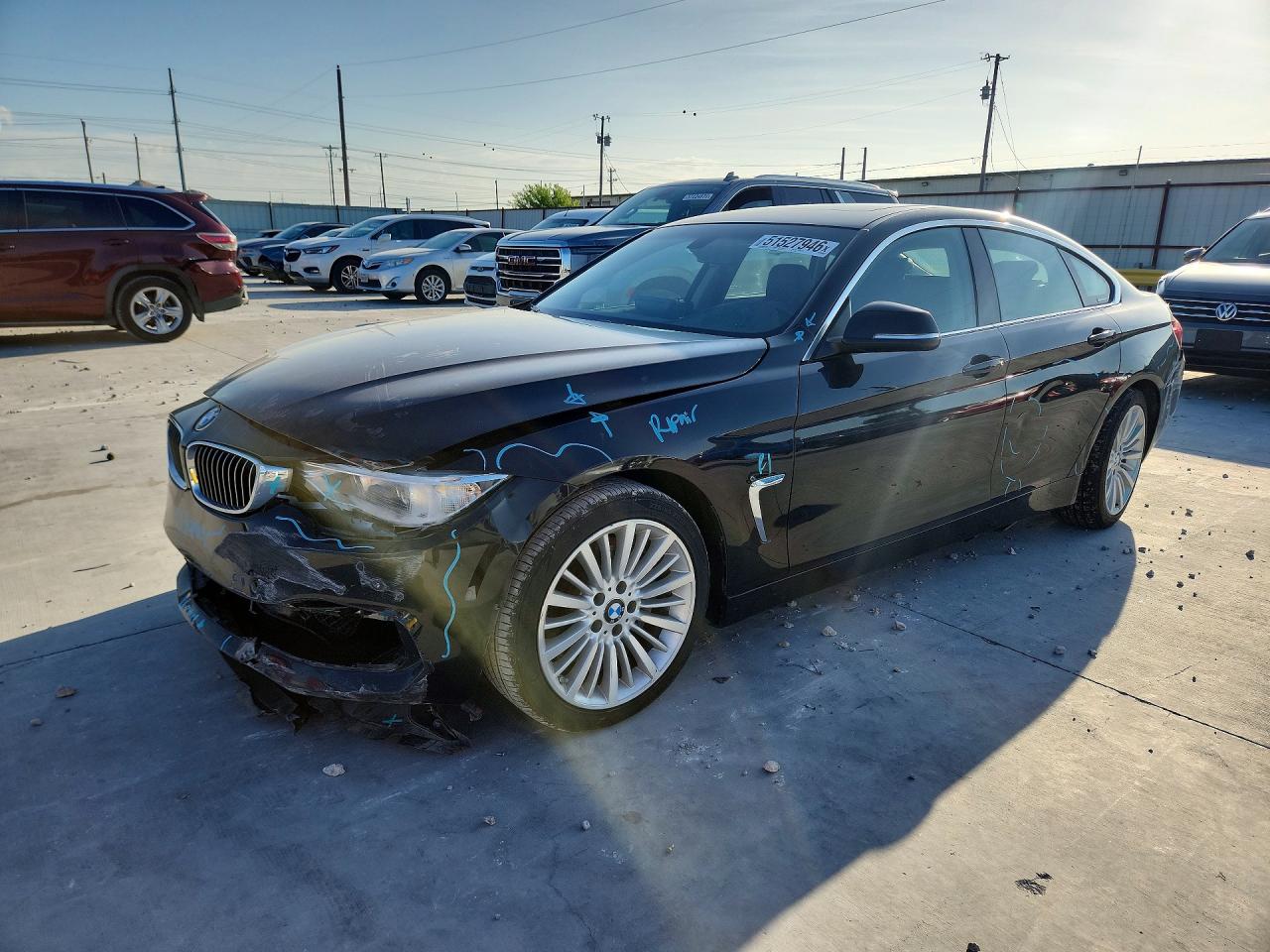 2015 BMW 4 Series 435i, VIN WBA4B1C52FG241306 — Front end