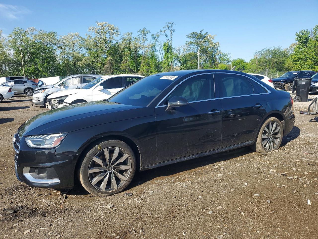 2021 Audi A4 Premium Plus, VIN WAUBBAF44MA058712 — Бок