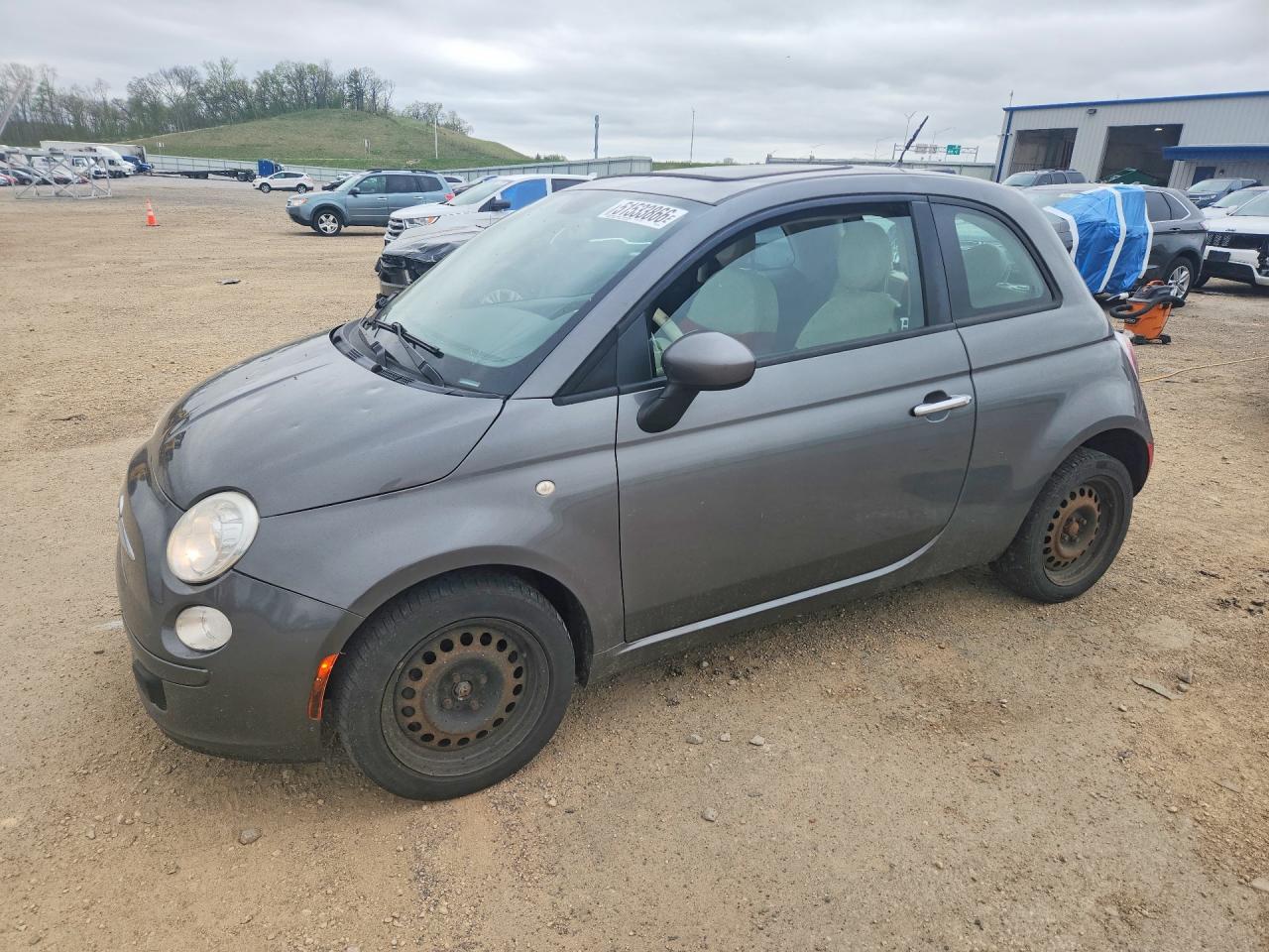 2013 FIAT 500 Pop, VIN 3C3CFFAR1DT512231 — Hail