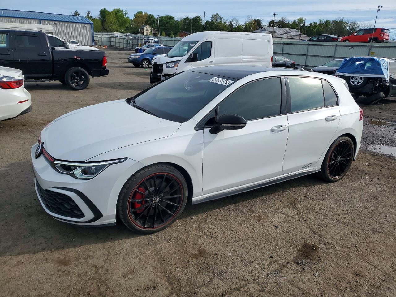 2023 Volkswagen Golf GTI 40th Anniversary Edition, VIN WVW9A7CDXPW202959 — Prior damage history