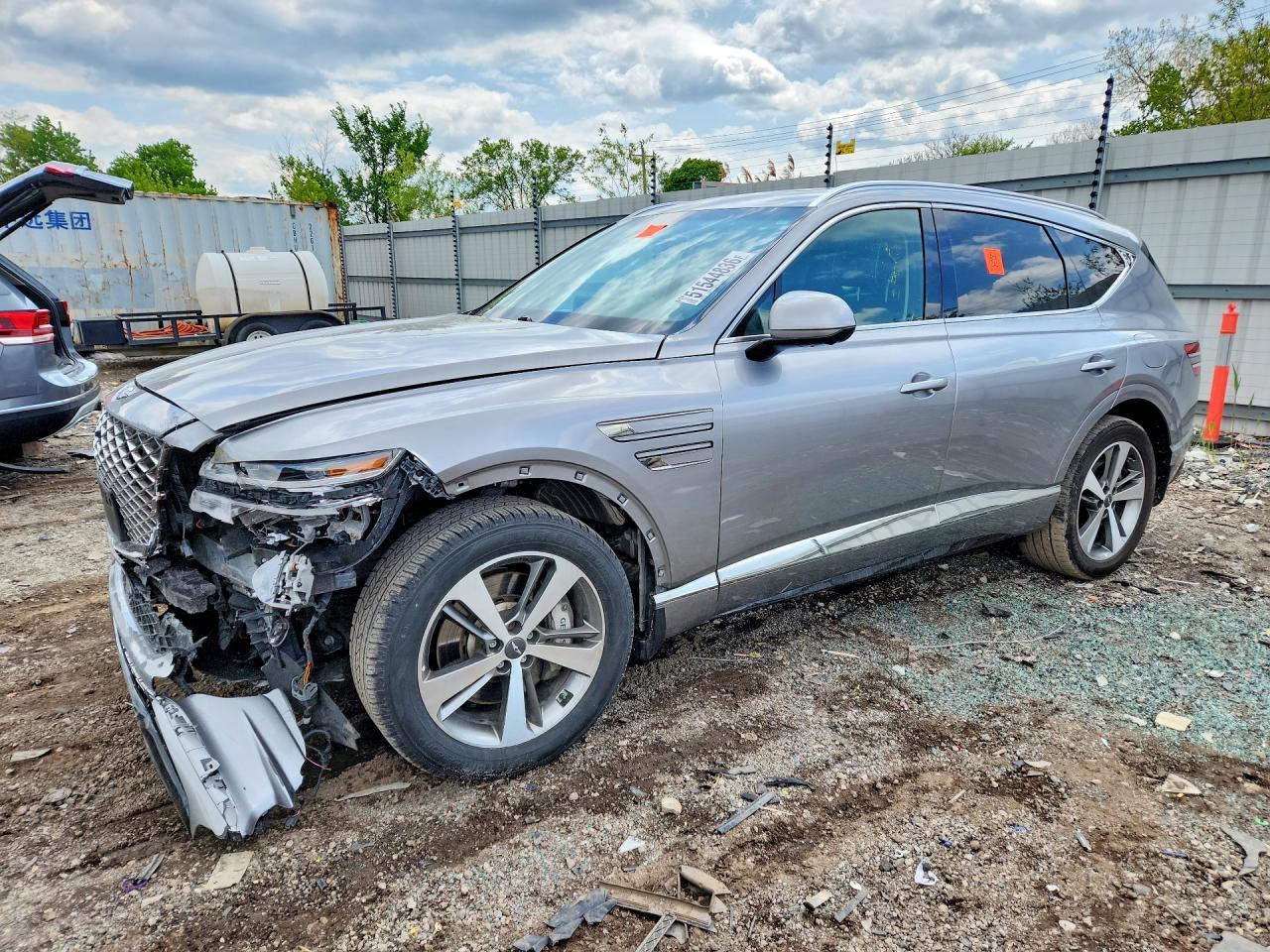2022 Genesis GV80, VIN KMUHBDSB7NU091333 — Front end