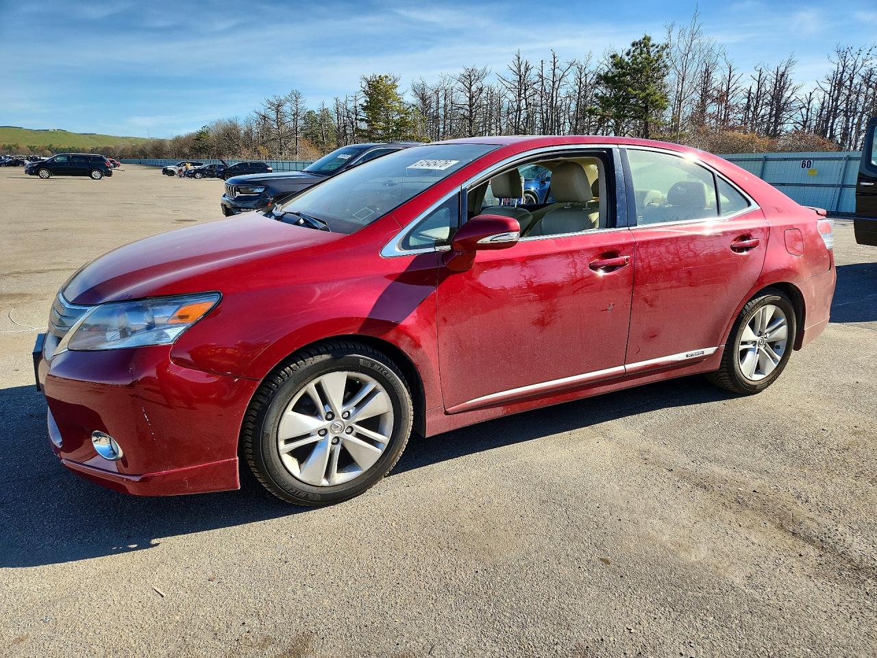 2012 Lexus HS 250h, VIN JTHBB1BA3C2049182 — Front end