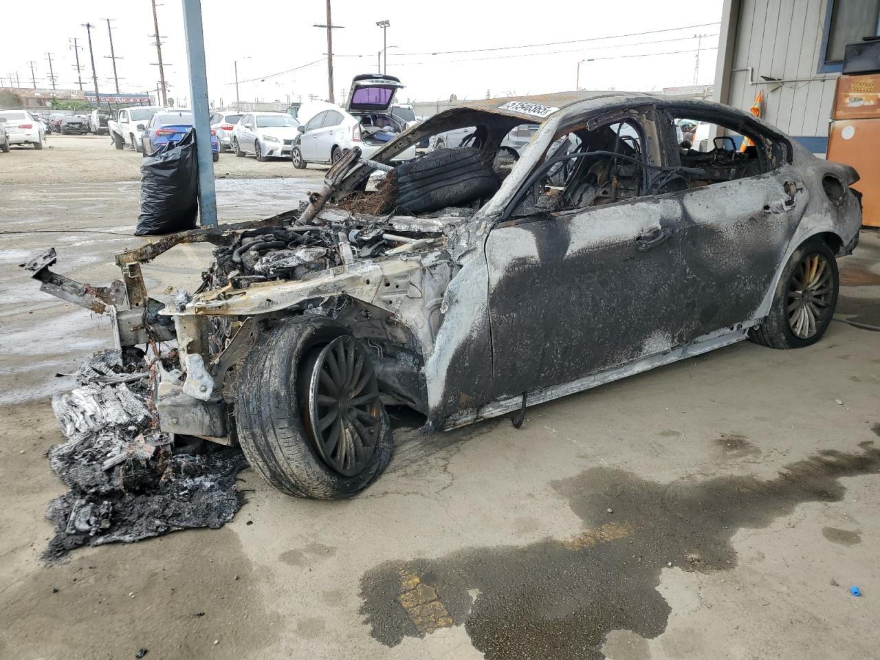 2022 Alfa Romeo Giulia, VIN ZARFANAN2N7653013 — Burn