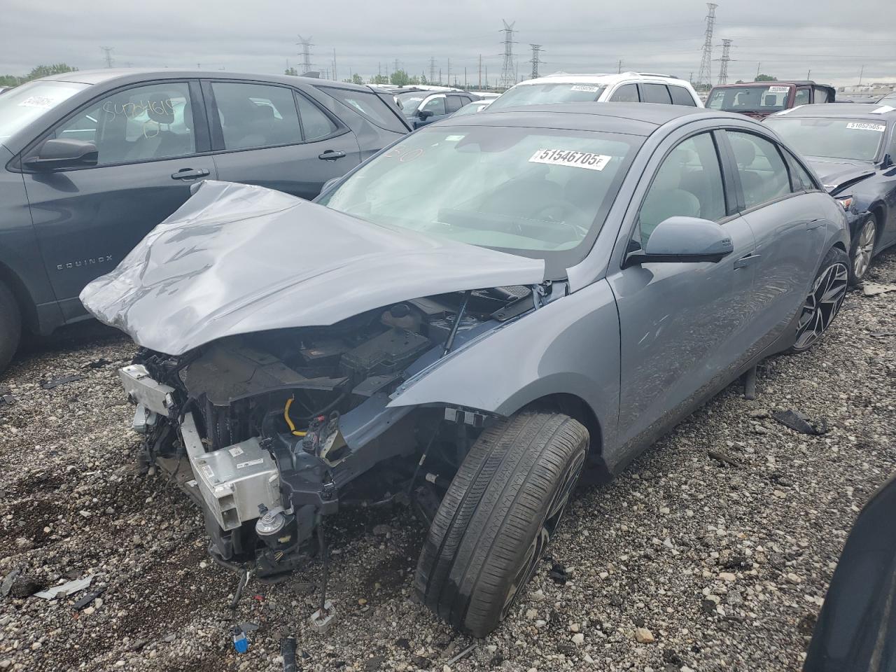 2023 Hyundai Ioniq 6 Limited, VIN KMHM54AC0PA051288 — Prior damage history