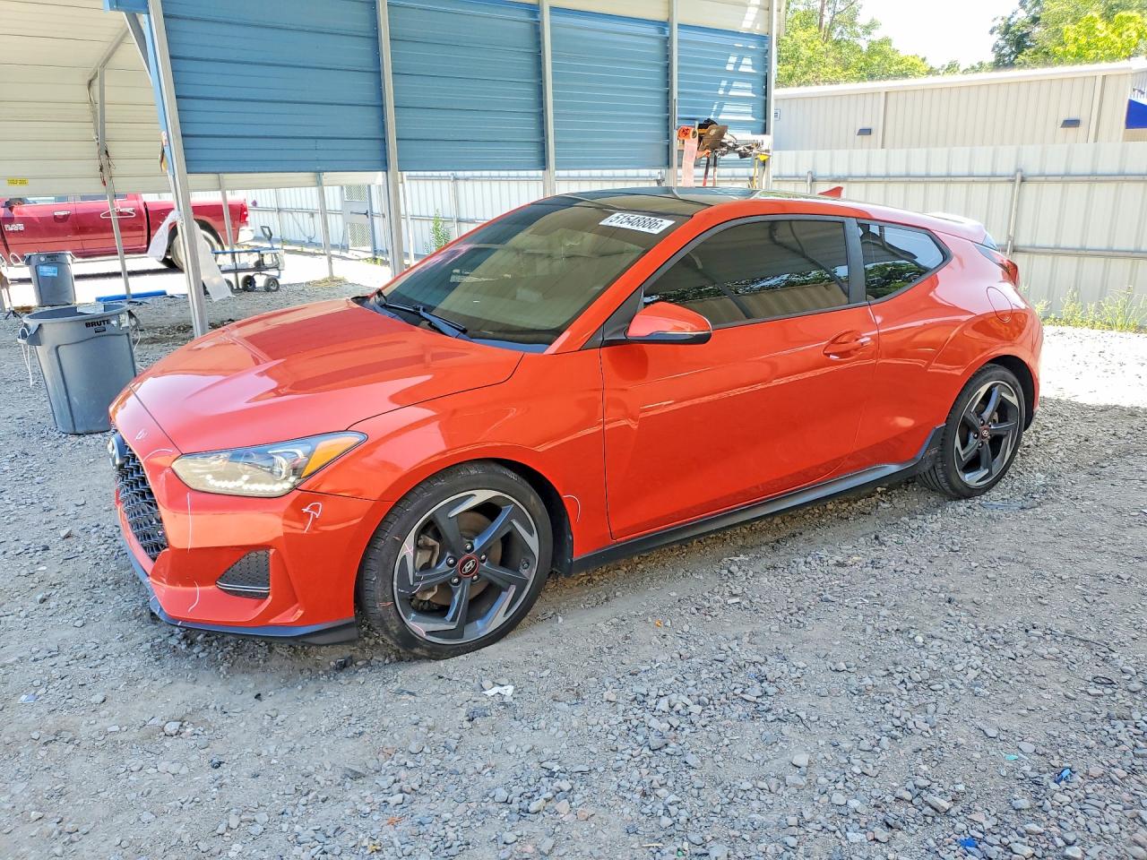 2019 Hyundai Veloster Turbo, VIN KMHTH6AB9KU013104 — Side
