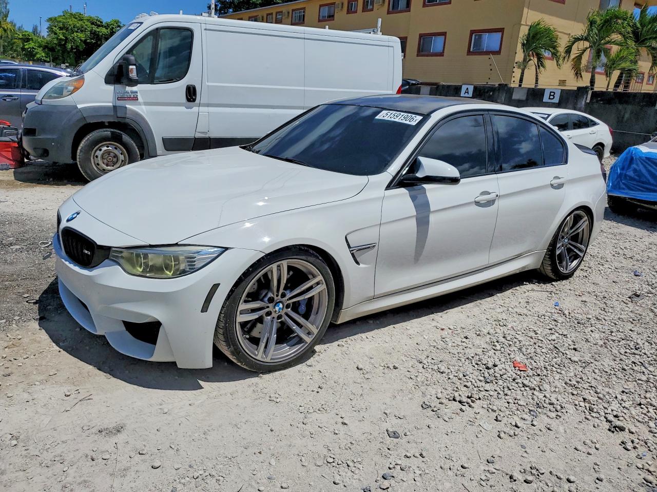 2015 BMW M3, VIN WBS3C9C58FP803115 — Зад