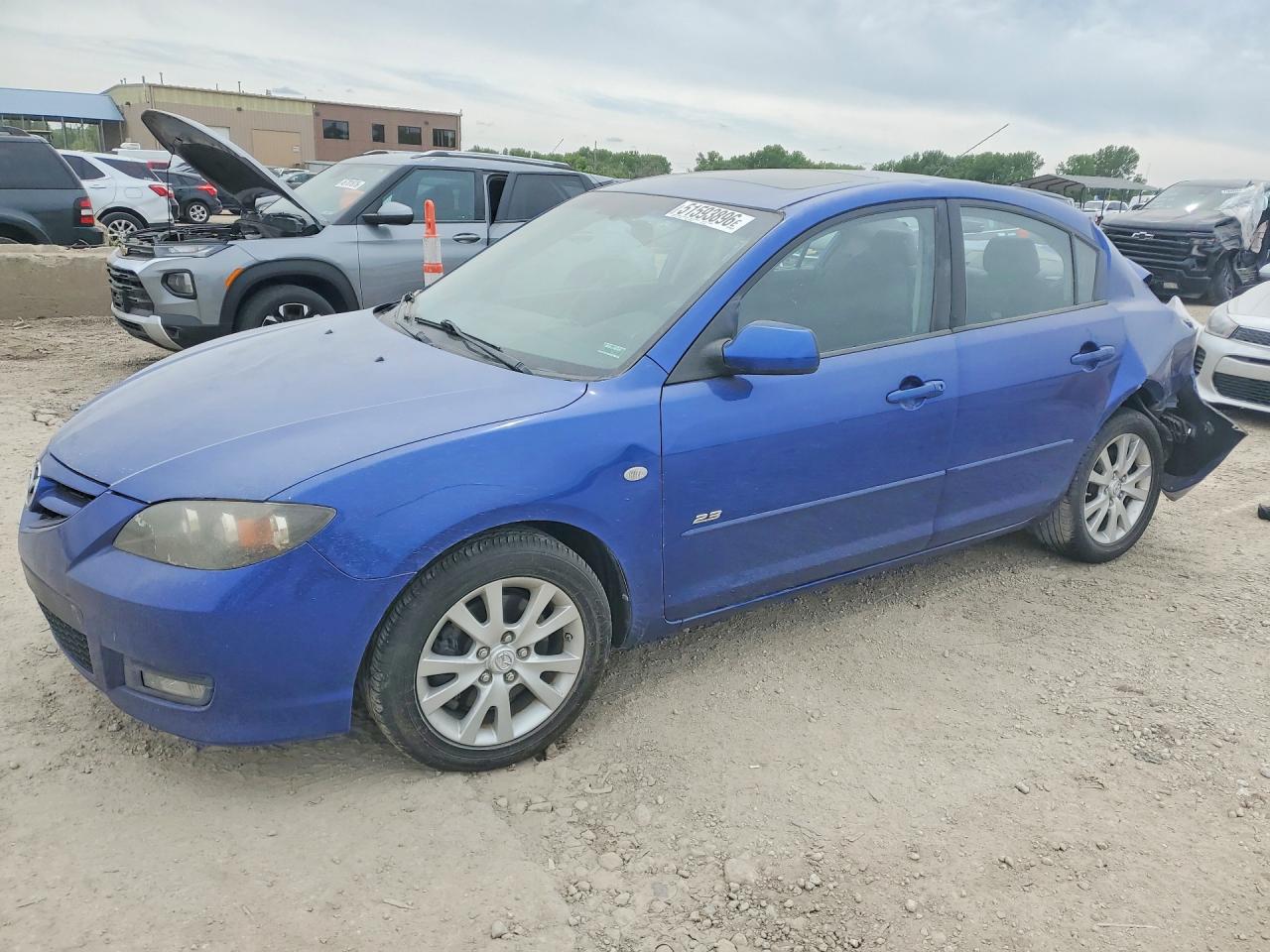 2007 Mazda 3 S Sport, VIN JM1BK323171698523 — Rear end