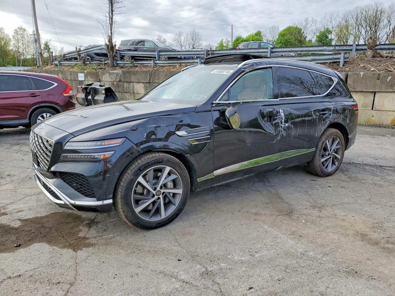 2025 Genesis GV80 Advanced, VIN KMUHDESC7SU255541 — Rollover