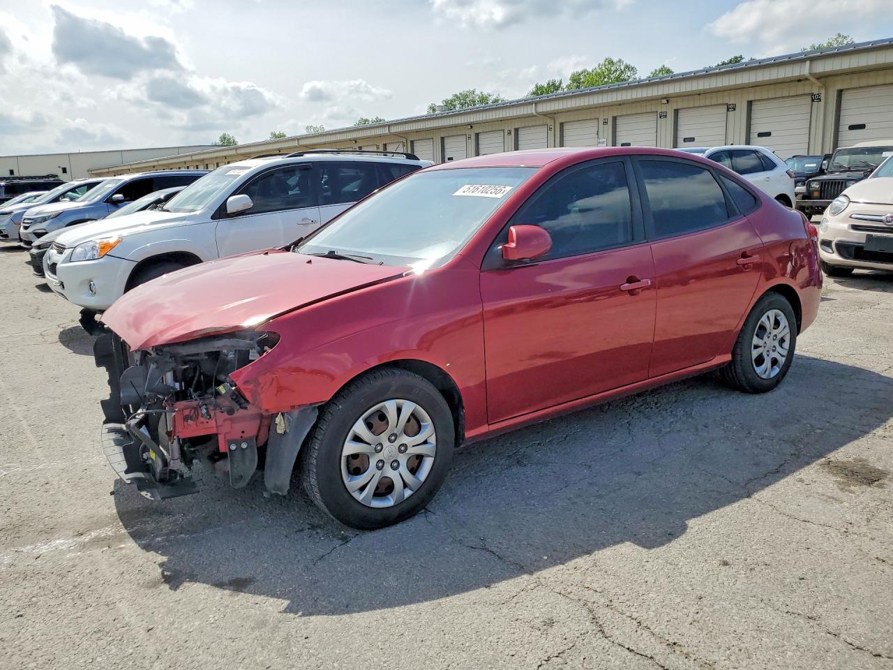 2010 Hyundai Elantra Blue, VIN KMHDU4AD2AU129166 — Front end