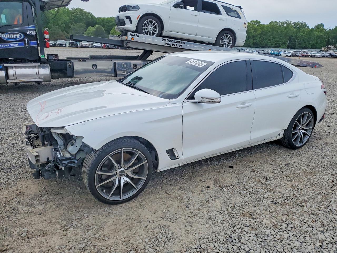 2022 Genesis G70 3.3T, VIN KMTG54TE4NU093914 — Front end