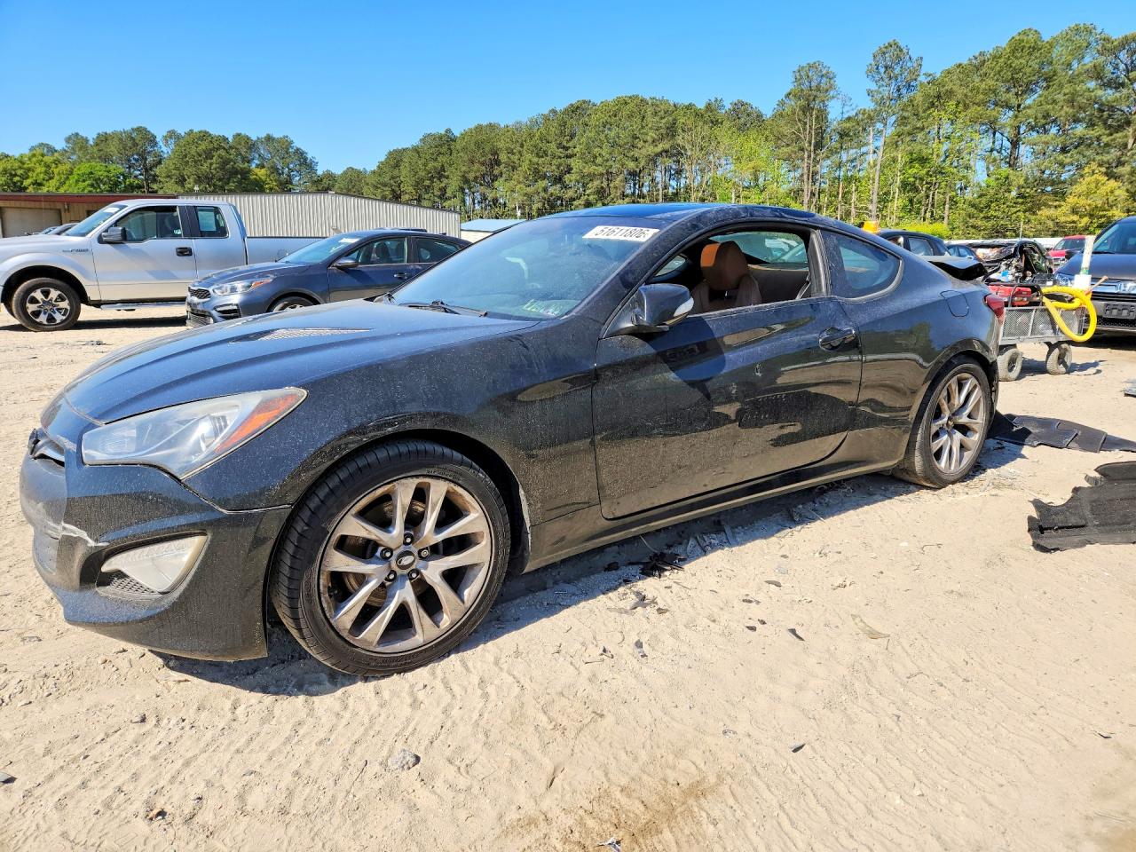 2014 Hyundai Genesis Coupe Grand Touring, VIN KMHHU6KJ8EU115277 — Rear end