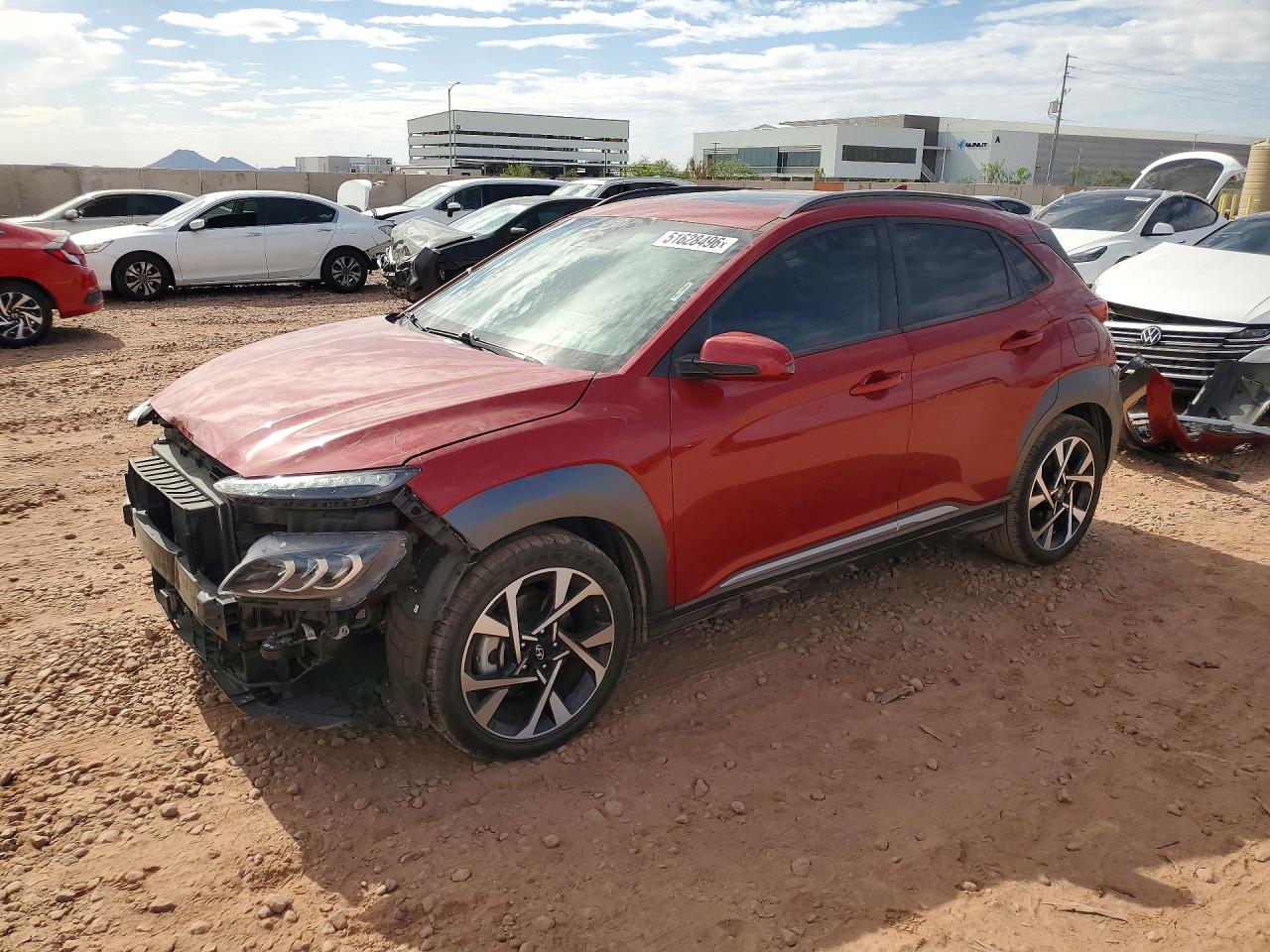 2022 Hyundai Kona Limited, VIN KM8K53A30NU903488 — Front end
