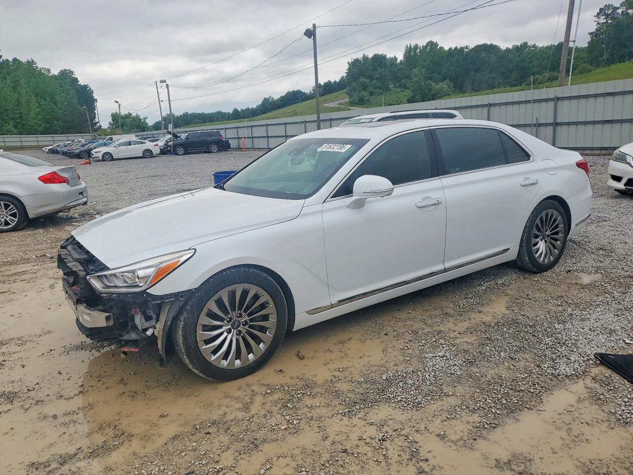 2017 Genesis G90 Ultimate, VIN KMHG54JHXHU029176 — Front end