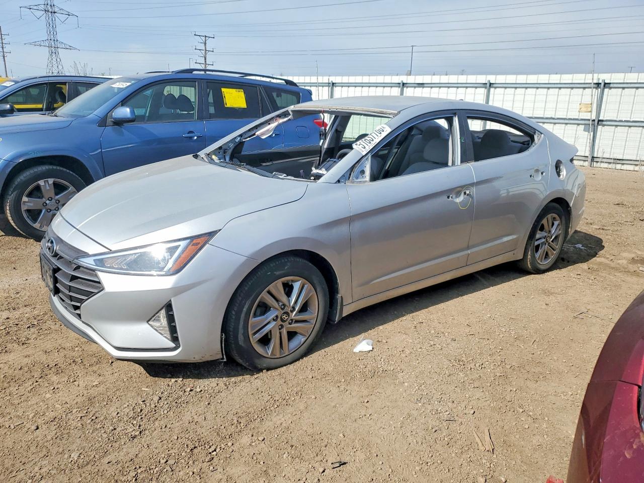 2019 Hyundai Elantra SEL, VIN 5NPD84LF4KH408704 — Vandalism