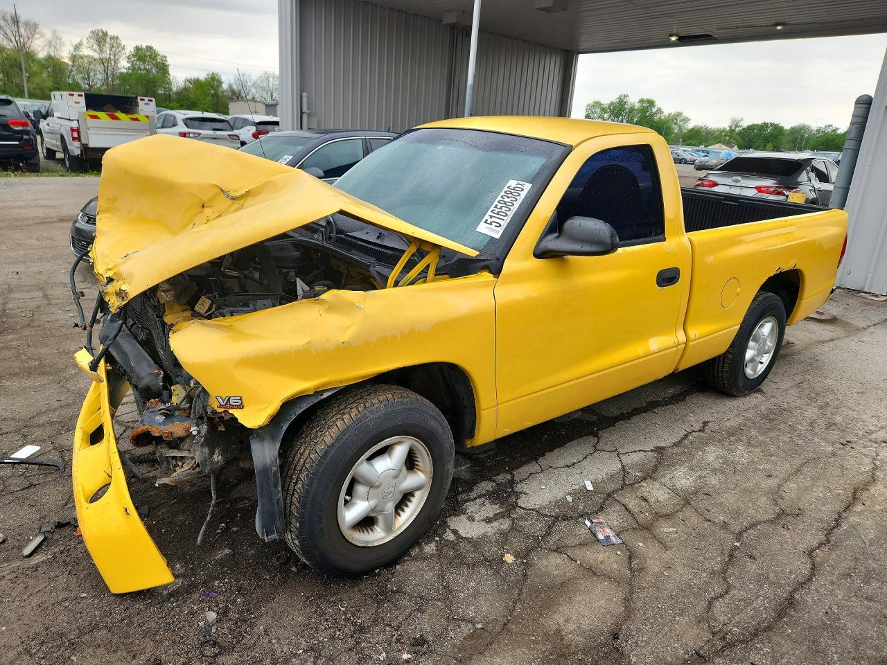 1999 Dodge Dakota SLT, VIN 1B7FL26X9XS219538 — Front end