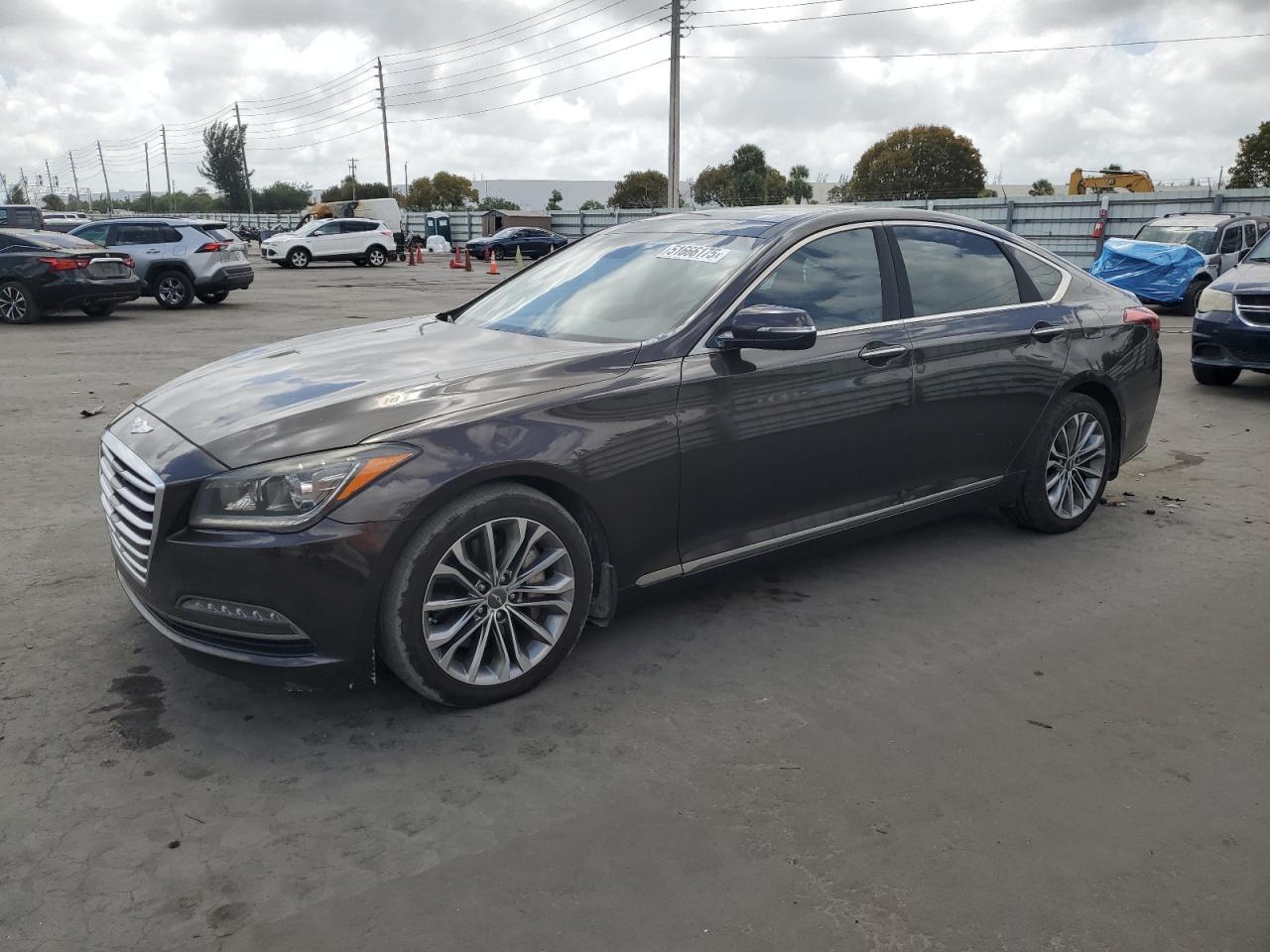 2016 Hyundai Genesis 3.8L, VIN KMHGN4JEXGU106973 — Partial repair