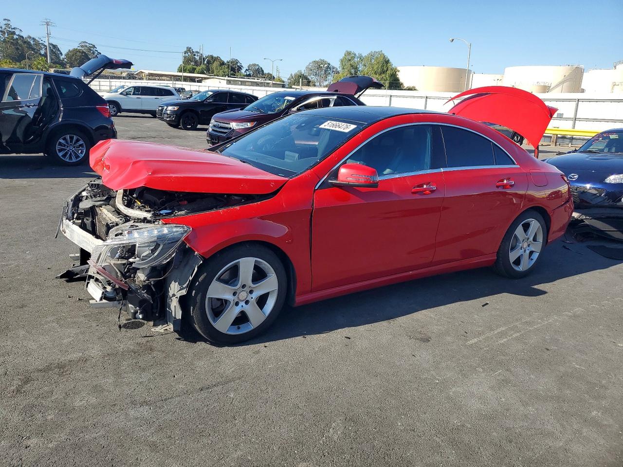 2016 Mercedes-Benz CLA 250, VIN WDDSJ4EBXGN311249 — Front end