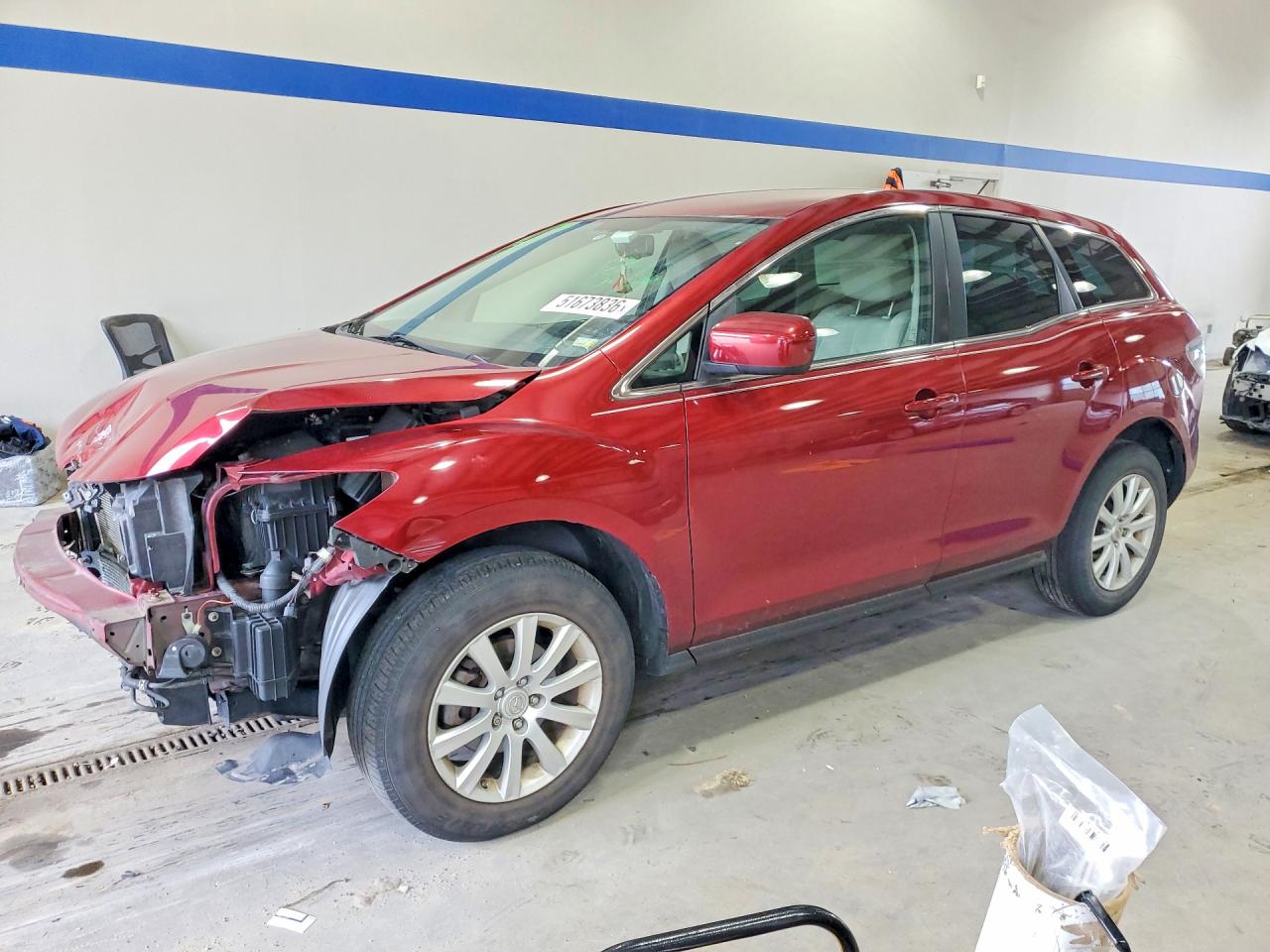 2010 Mazda CX-7 Sport, VIN JM3ER2W5XA0310384 — Перед