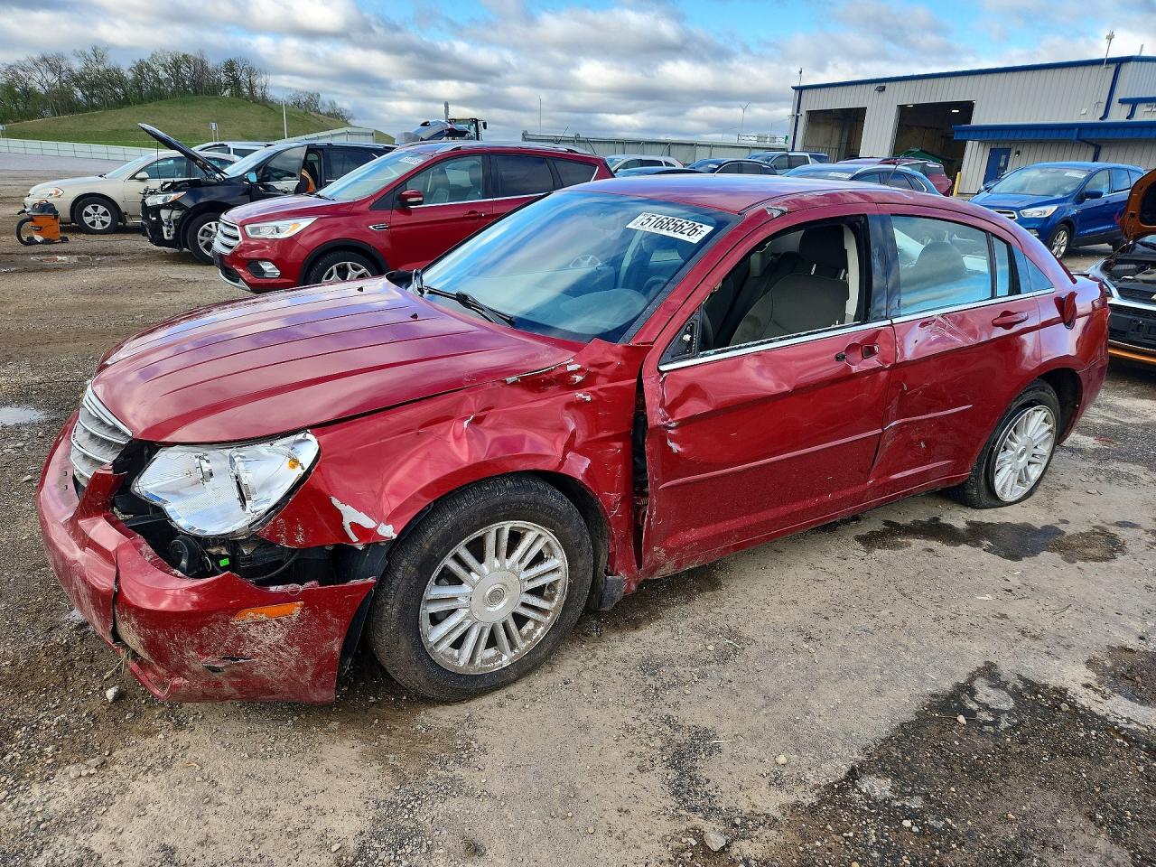 2007 Chrysler Sebring Touring, VIN 1C3LC56K07N533655 — Hail
