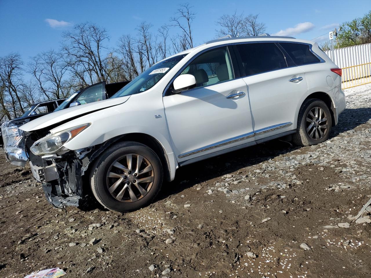 2014 Infiniti QX60, VIN 5N1AL0MN4EC551003 — Front end