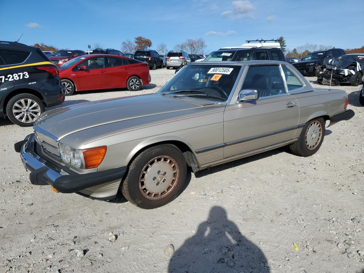 1988 Mercedes-Benz SL, VIN WDBBA4803JA079971 — Engine fire