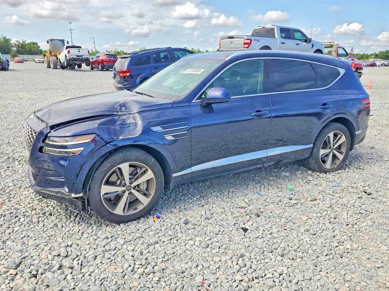 2022 Genesis GV80, VIN KMUHBDSB9NU076865 — Side
